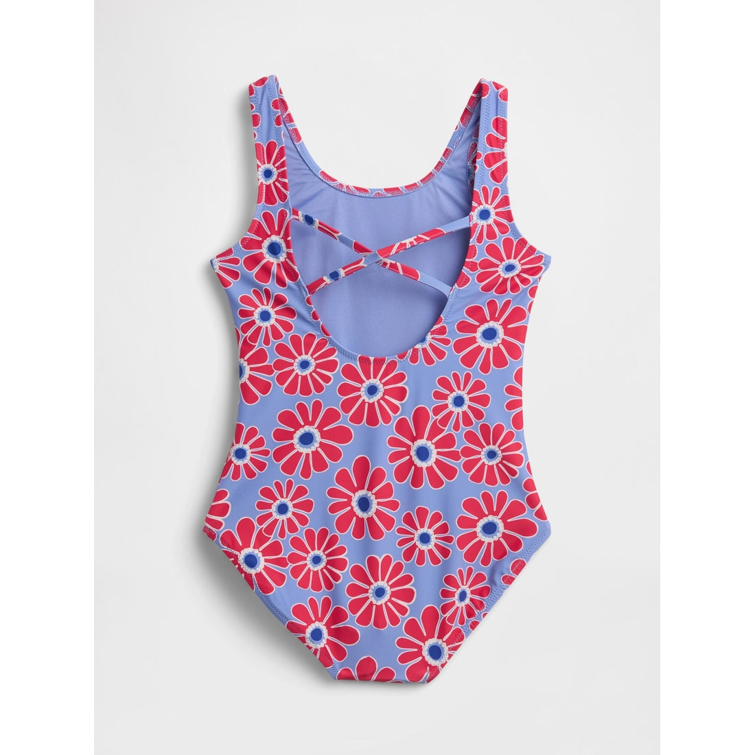 Girls' Cross-Back One-Piece Swimsuit