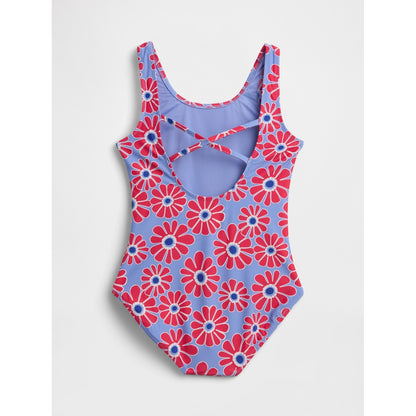 Girls' Cross-Back One-Piece Swimsuit
