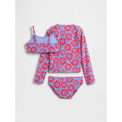 Girls' Rash Guard Swim Three-Piece