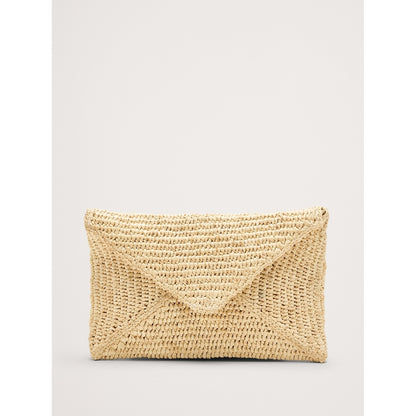 Women's Emmie Raffia Envelope Clutch By Hat Attack