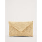 Women's Emmie Raffia Envelope Clutch By Hat Attack