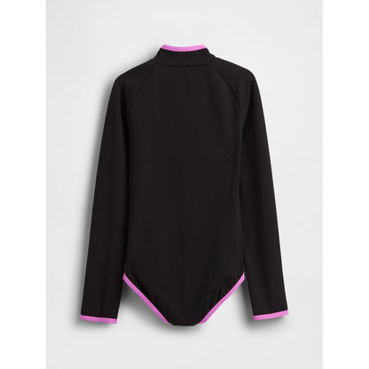 Girls' Rash Guard One-Piece Swimsuit