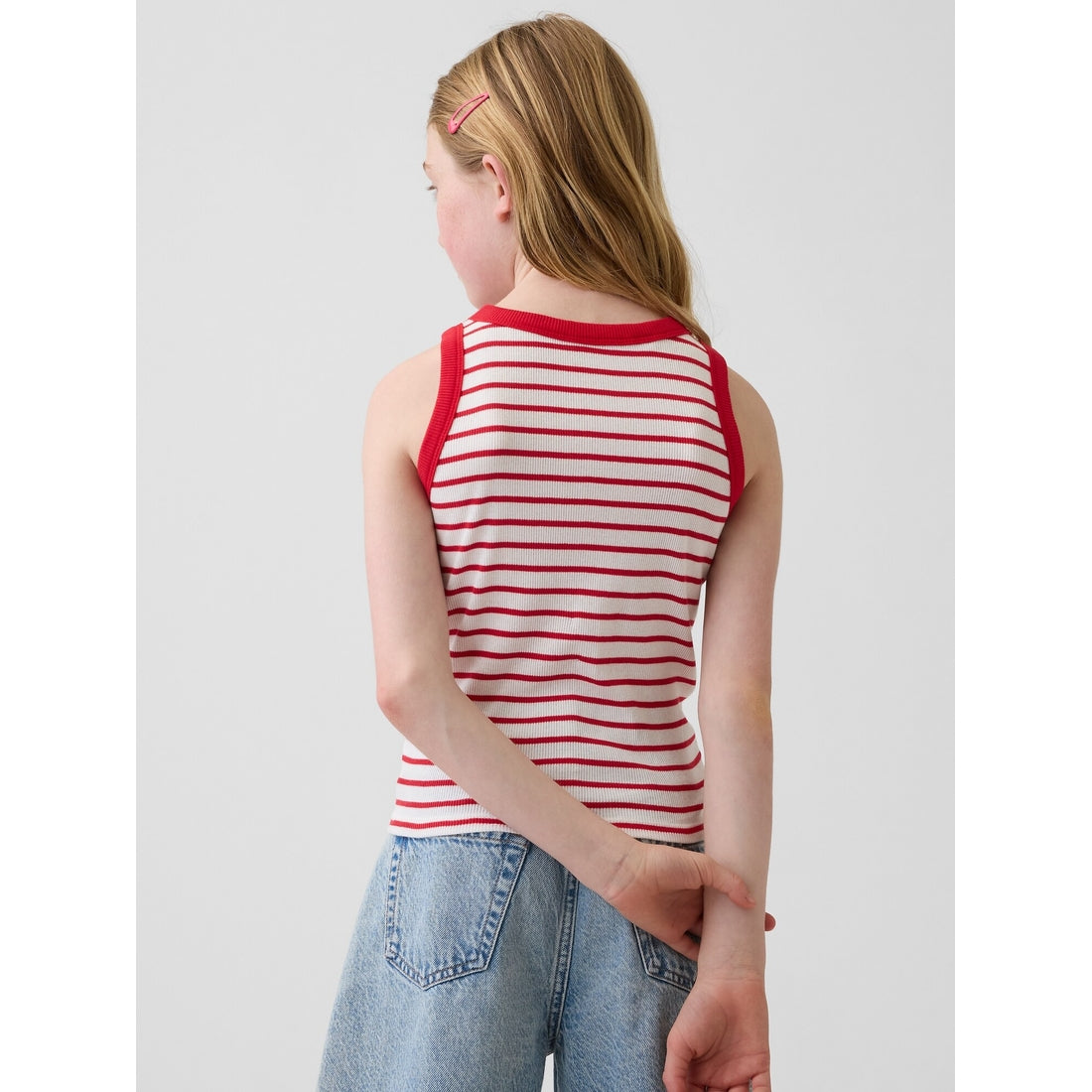 Girls' Kid Rib Scoop Tank Top