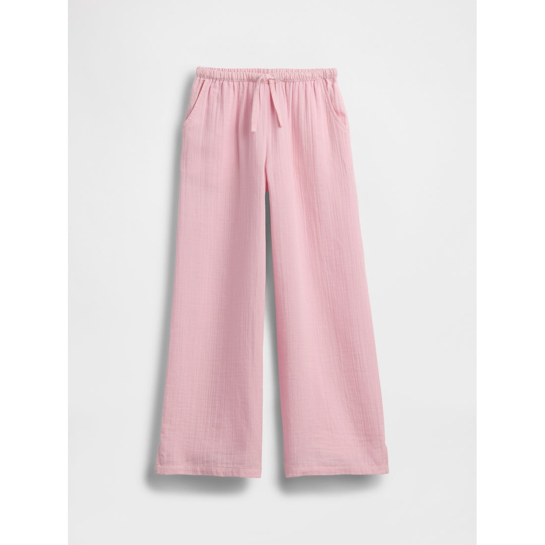 Girls' Cotton Gauze Wide-Leg Pants