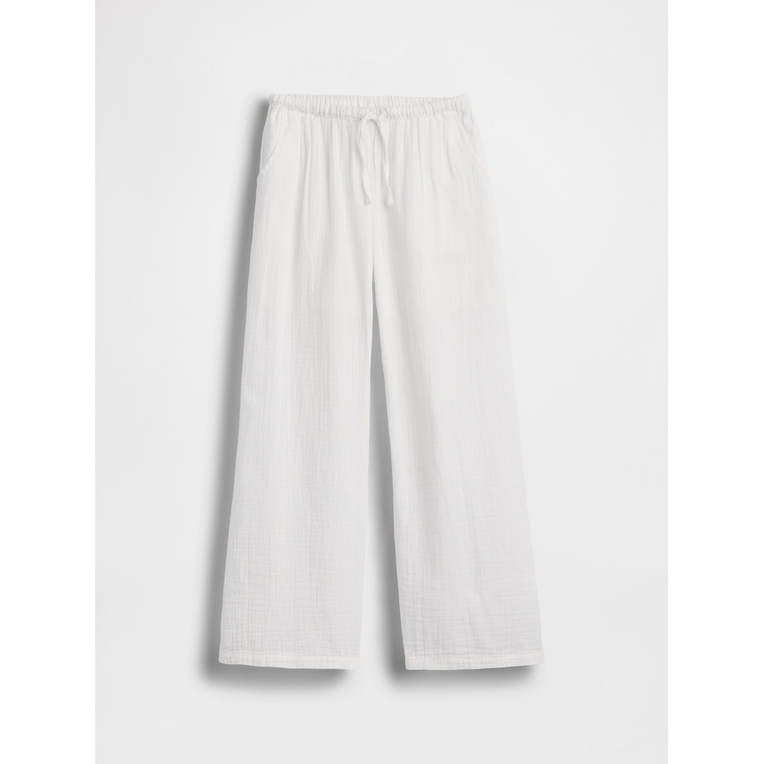 Girls' Cotton Gauze Wide-Leg Pants