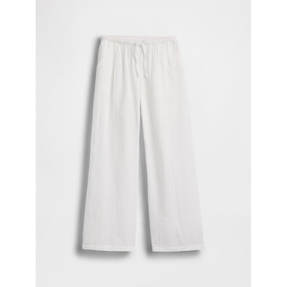 Girls' Cotton Gauze Wide-Leg Pants