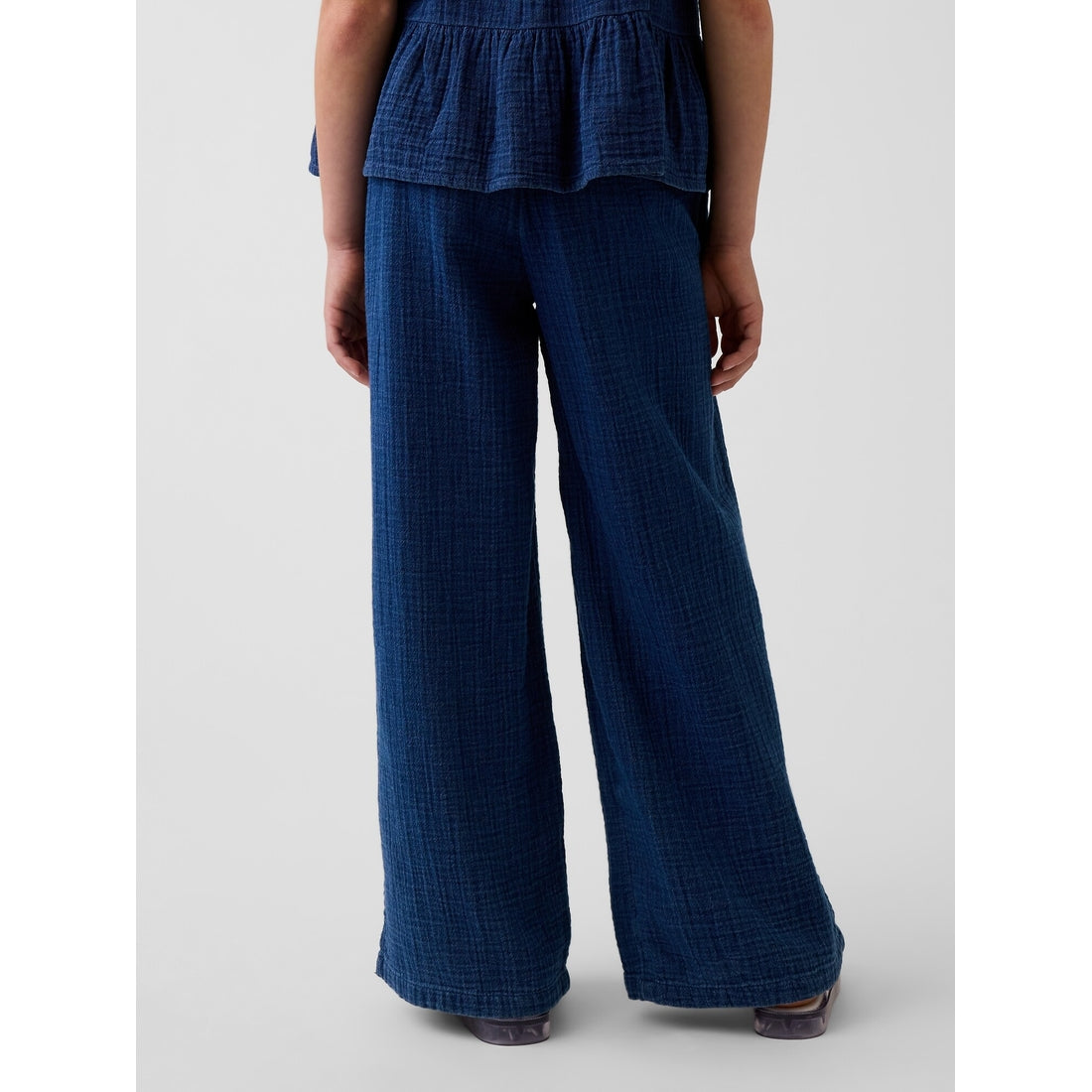 Girls' Cotton Gauze Wide-Leg Pants