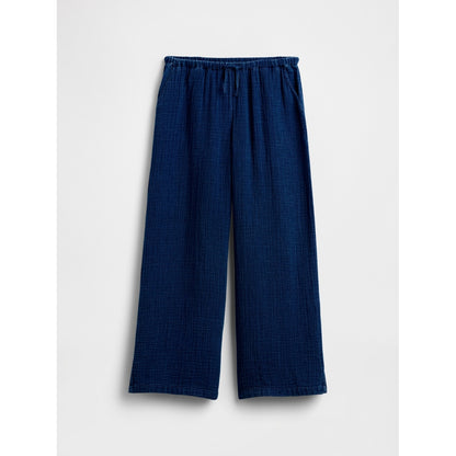 Girls' Cotton Gauze Wide-Leg Pants