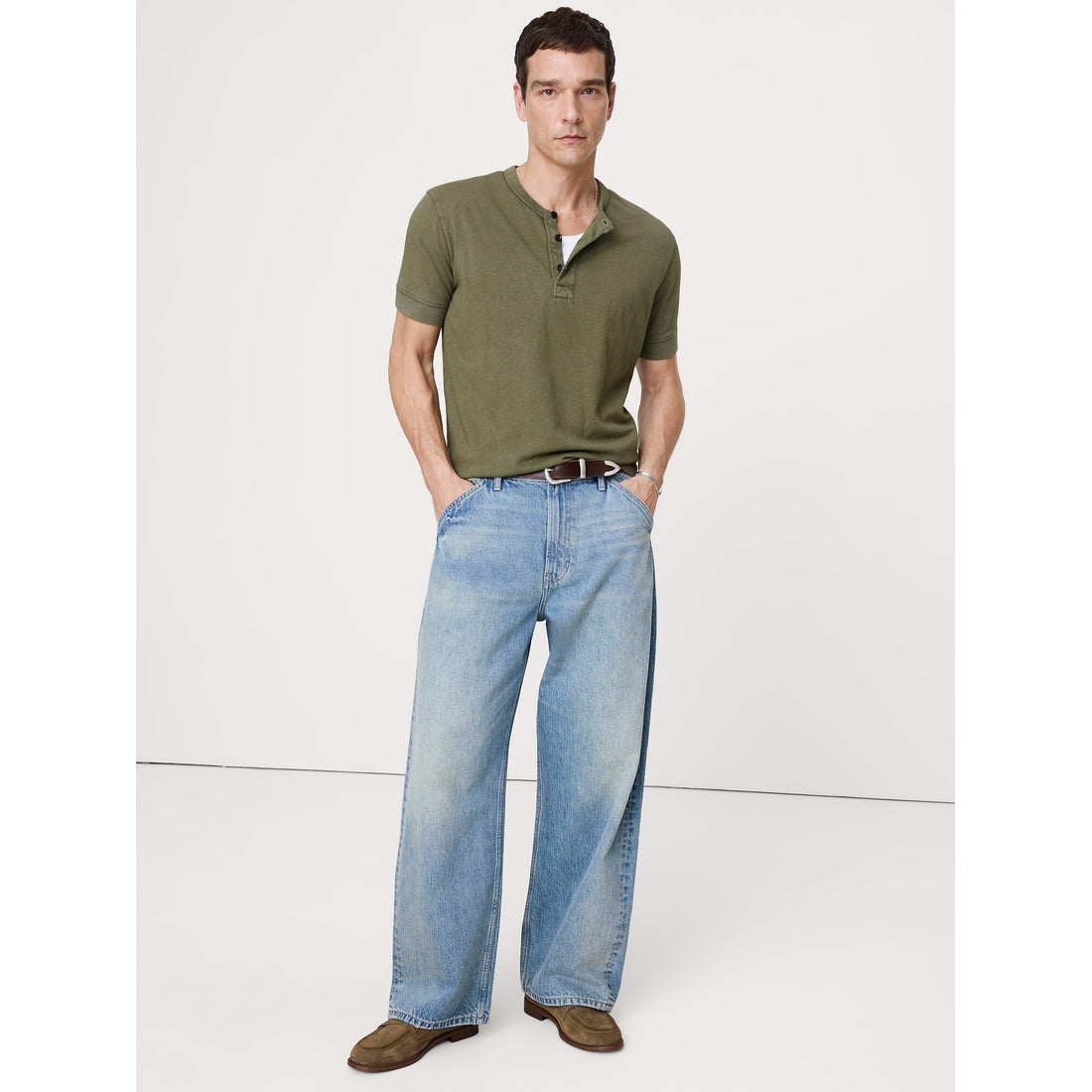 Men's Heirloom Cotton Slub Henley T-Shirt