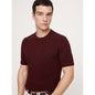 Men's Ribbed Stretch-Cotton Crew-Neck T-Shirt