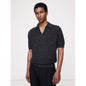 Men's Linen-Cotton Johnny-Collar Sweater Polo Shirt