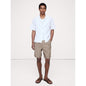 Men's 9" Pleated Linen-Cotton Pull-On Short