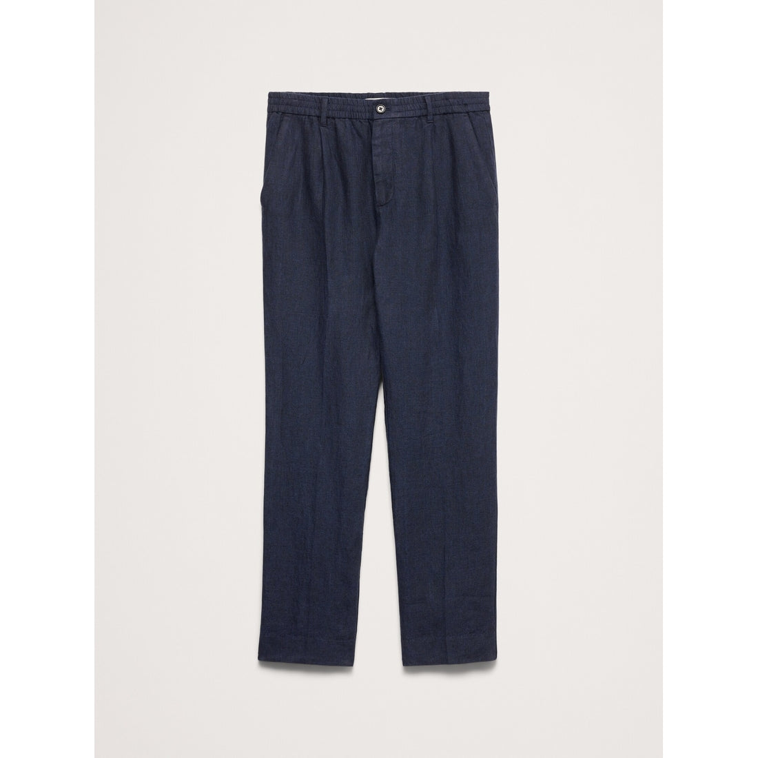 Men's Straight Linen Pull-On Dress Pant