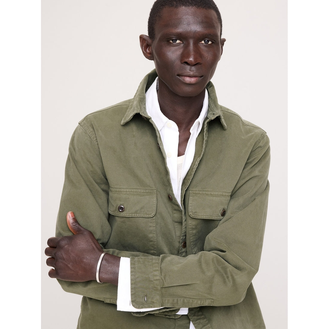 Men's Cotton Twill Overshirt