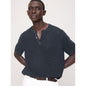 Men's Cotton-Silk Henley T-Shirt