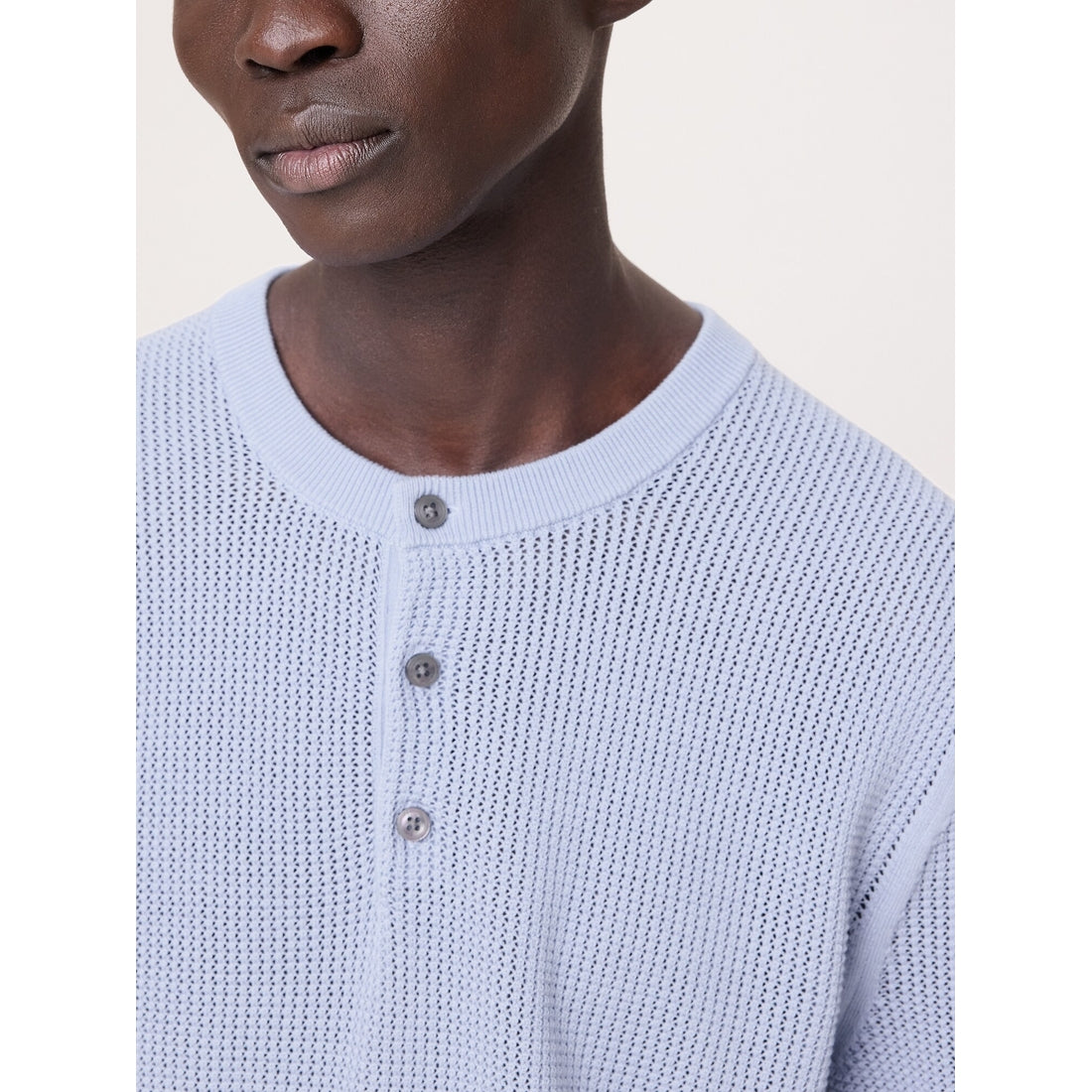 Men's Cotton-Silk Henley T-Shirt