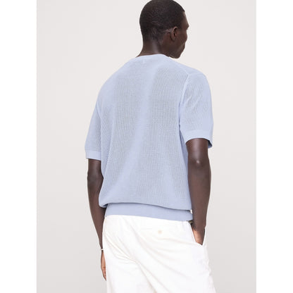 Men's Cotton-Silk Henley T-Shirt