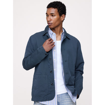 Men's Italian Linen-Cotton Shirt Jacket