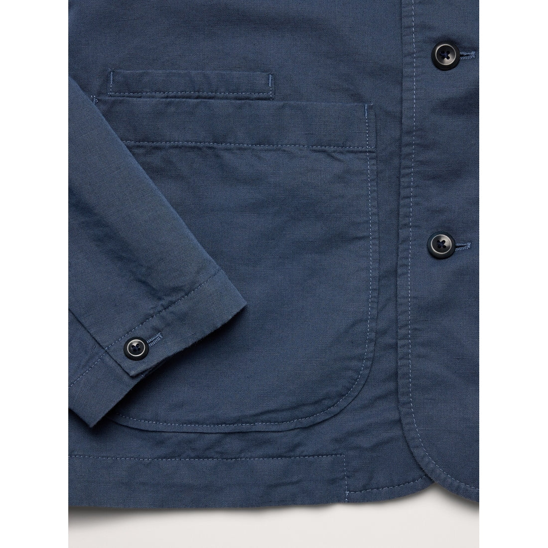 Men's Italian Linen-Cotton Shirt Jacket