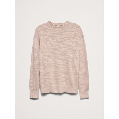 Men's Linen-Cotton Slub Roll-Neck Sweater