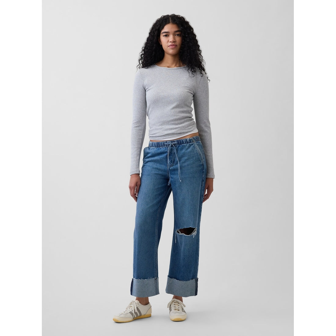 Women's Low Rise '90S Loose Easy Crop Jeans