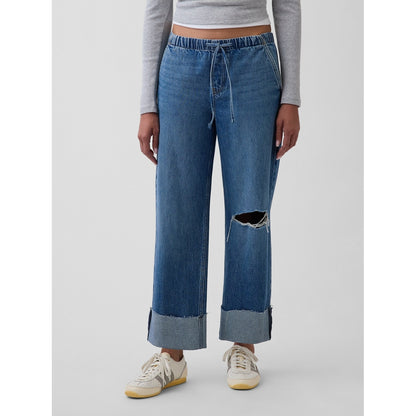 Women's Low Rise '90S Loose Easy Crop Jeans