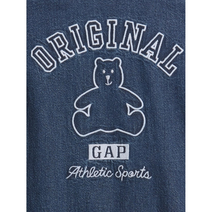 Baby Gingham Denim Colorblock Shorty One-Piece