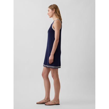 Women's 100% Cotton Crochet Mini Dress