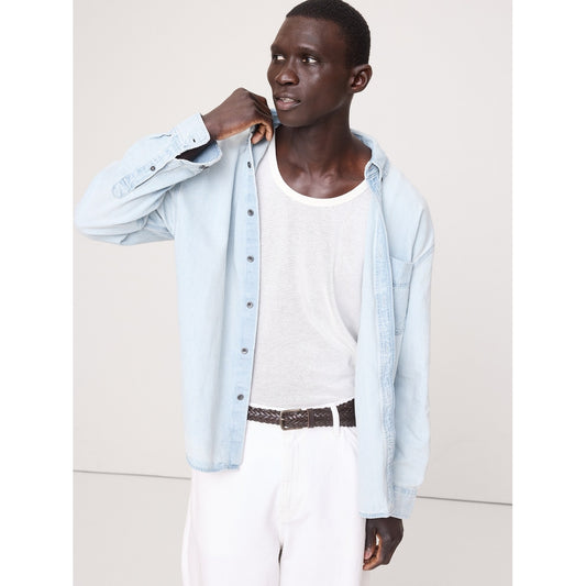 Men's Relaxed-Fit Denim Shirt