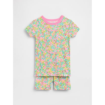 Toddler & Organic Brushed Cotton Floral Pj Short Set