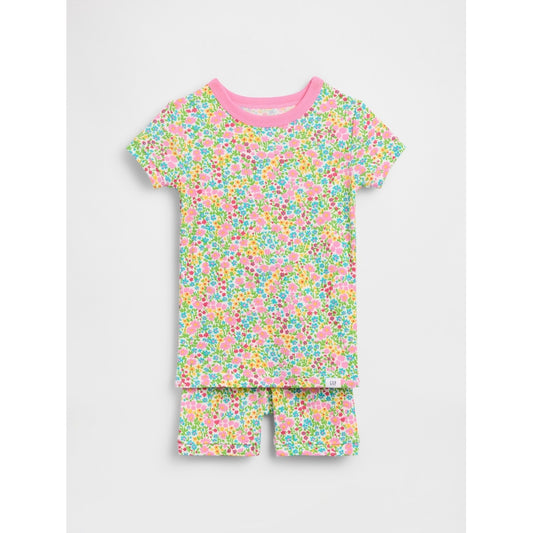 Toddler & Organic Brushed Cotton Floral Pj Short Set