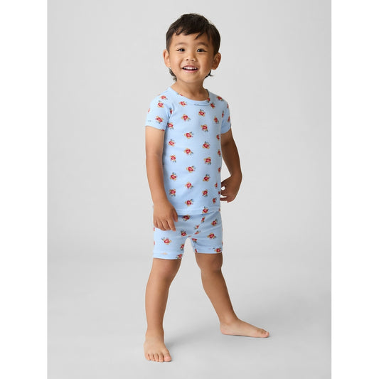 Toddler & Brannan Bear Organic Brushed Cotton Pj Short Set