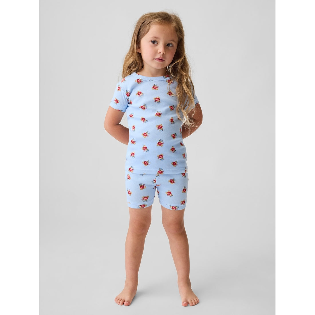 Toddler & Brannan Bear Organic Brushed Cotton Pj Short Set