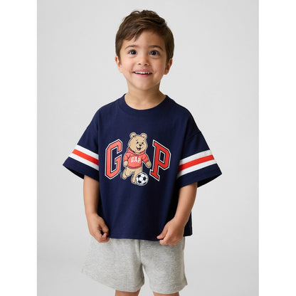 Toddler & Oversized Brannan Bear Varsity Graphic Logo T-Shirt