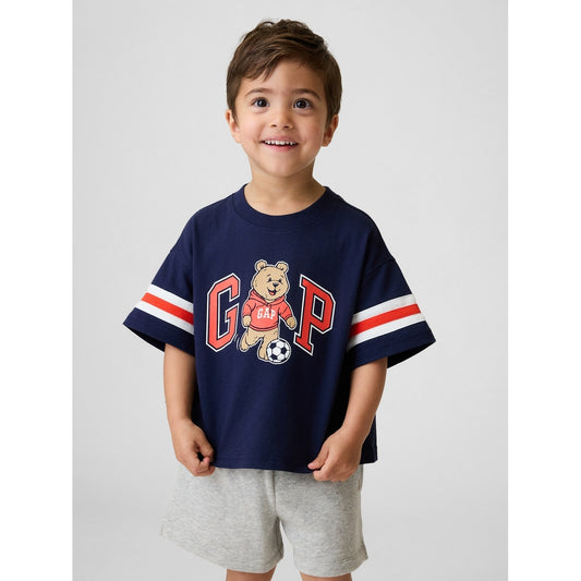 Toddler & Oversized Brannan Bear Varsity Graphic Logo T-Shirt