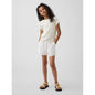 Girls' Linen-Cotton Lace-Trim Easy Shorts