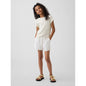 Girls' Linen-Cotton Lace-Trim Easy Shorts