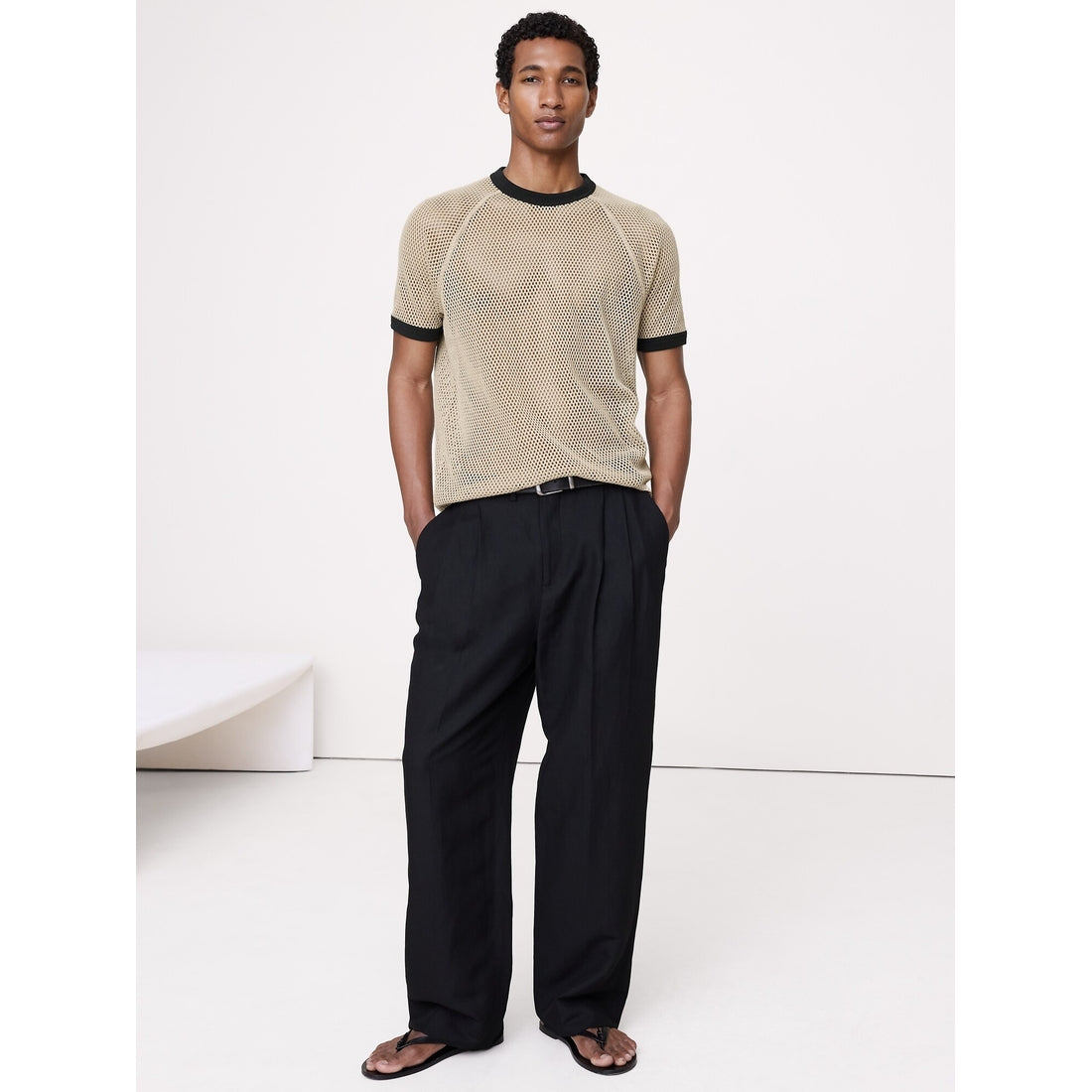 Men's Cotton Mesh T-Shirt