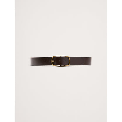 Women's Leather Oval-Buckle Belt