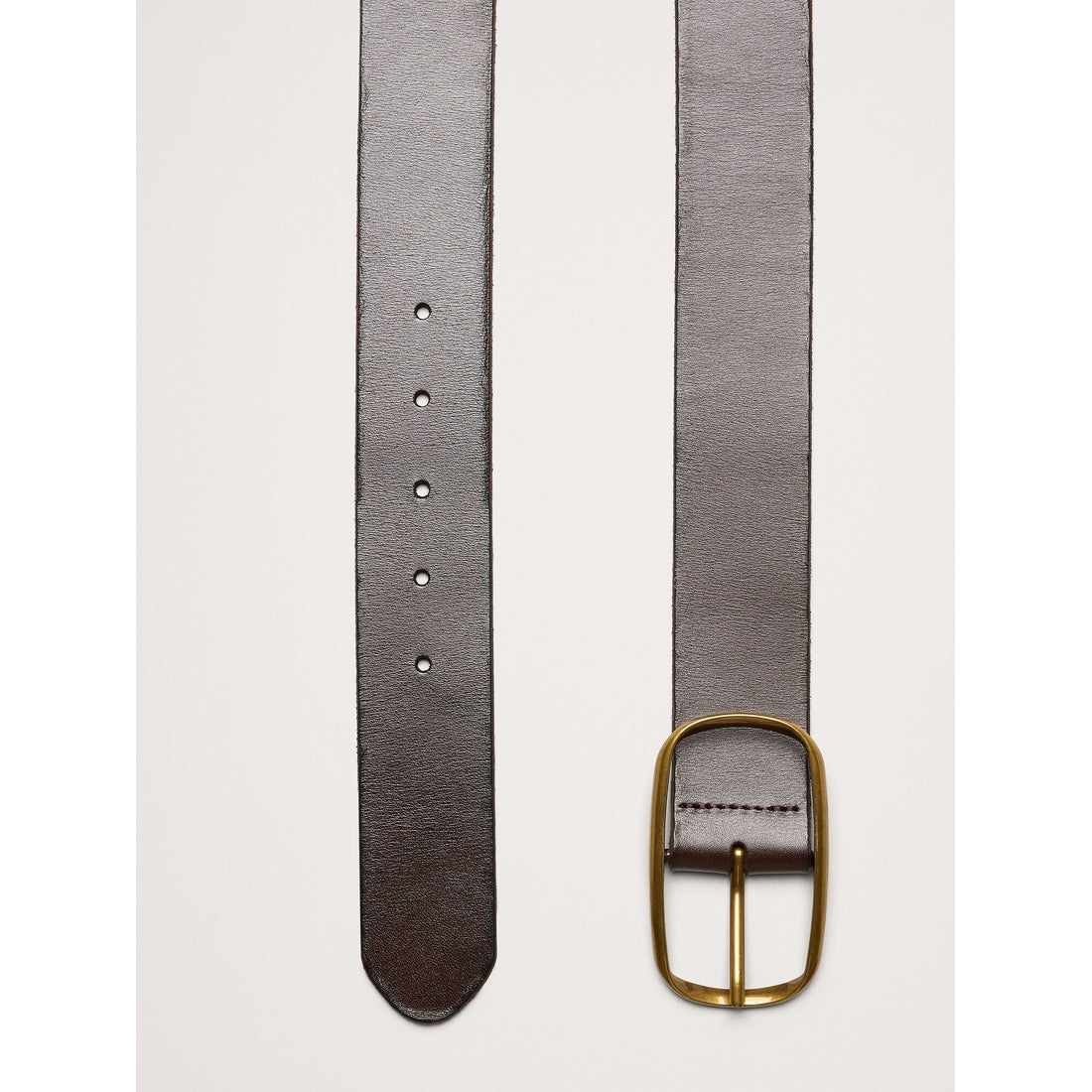 Women's Leather Oval-Buckle Belt