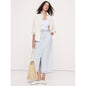 Women's Denim Paperbag Midi Skirt