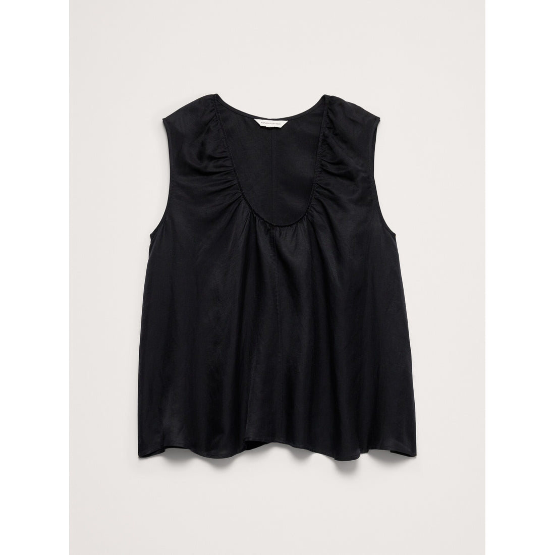 Women's Viscose-Linen Scoop-Neck Tank