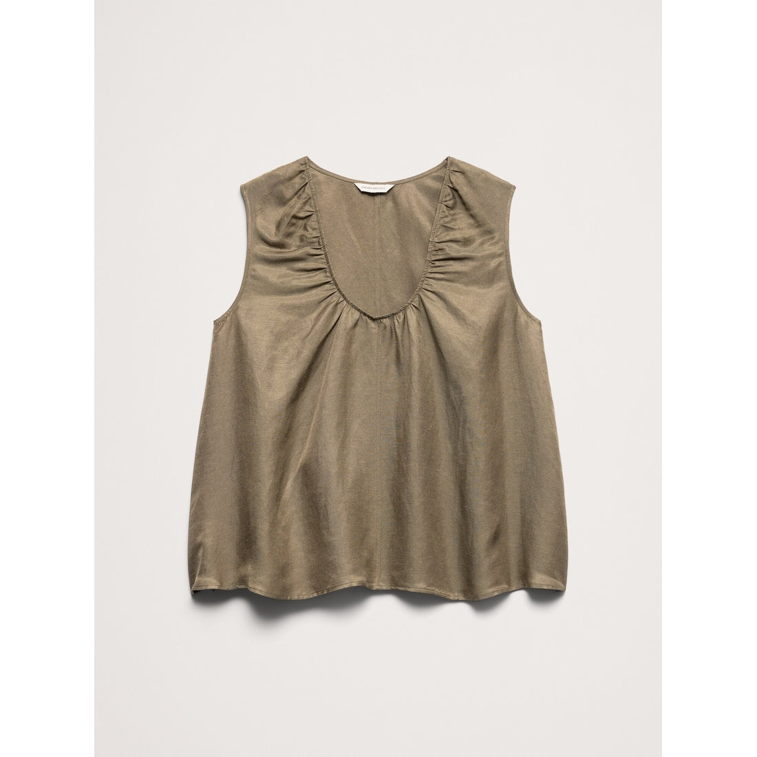Women's Viscose-Linen Scoop-Neck Tank