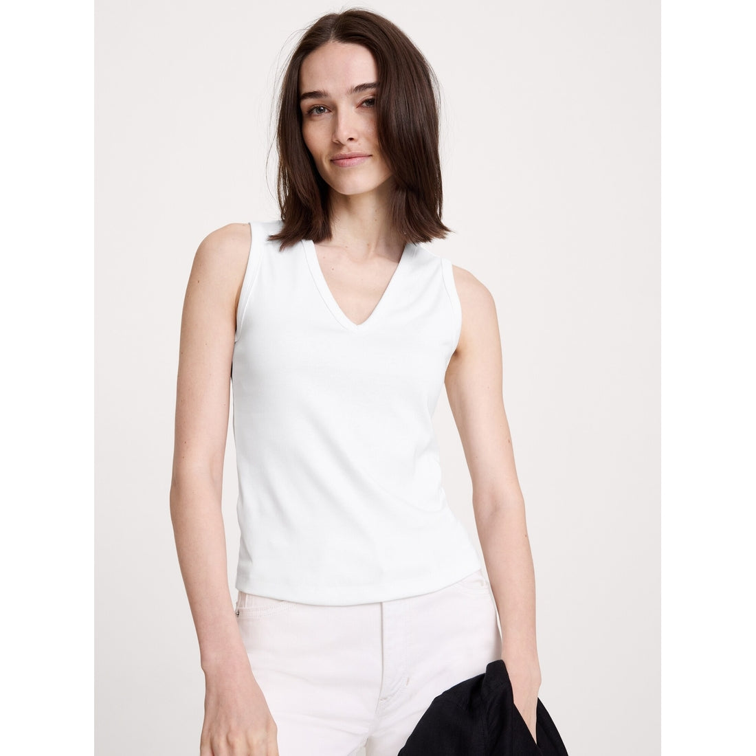 Women's Minimalist Cotton V-Neck Tank