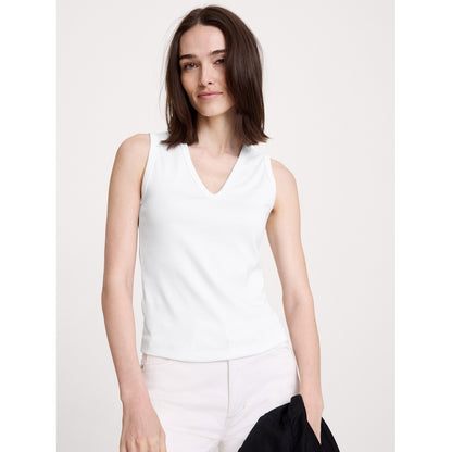 Women's Minimalist Cotton V-Neck Tank
