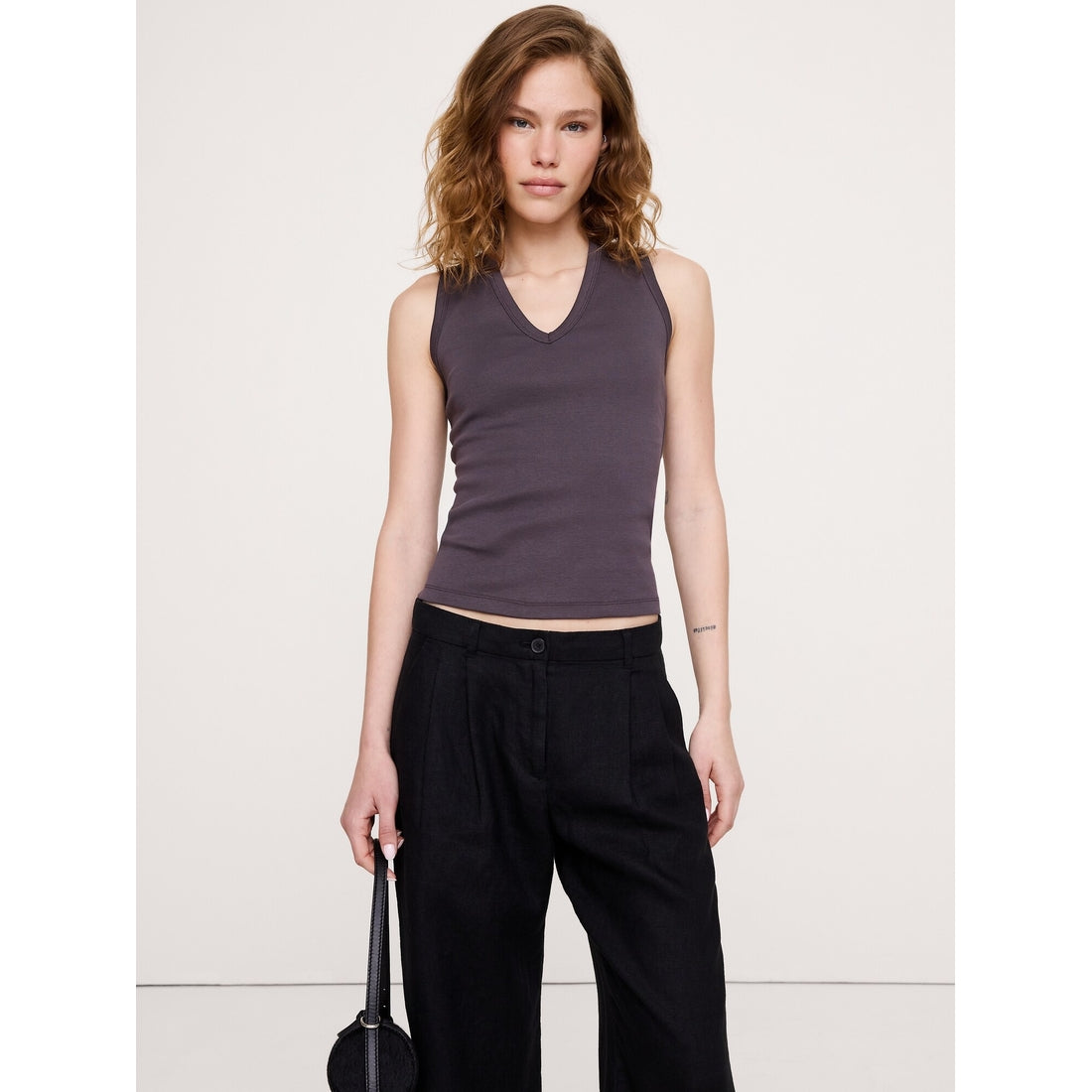 Women's Minimalist Cotton V-Neck Tank
