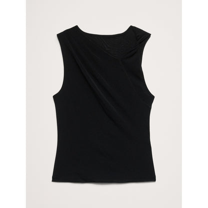 Women's Mesh Twisted-Shoulder Top