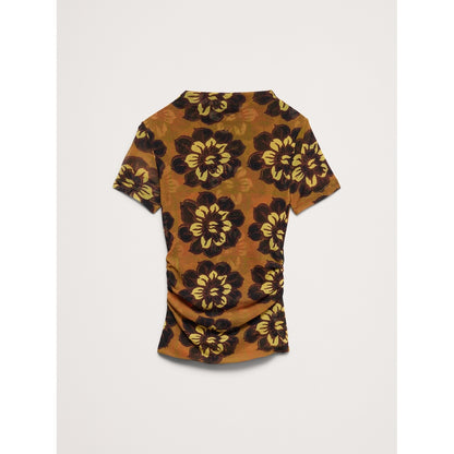 Women's Mesh Mock-Neck Top