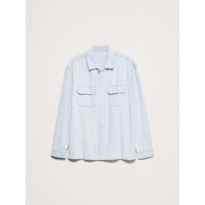 Men's Relaxed-Fit Denim Long-Sleeve Resort Shirt