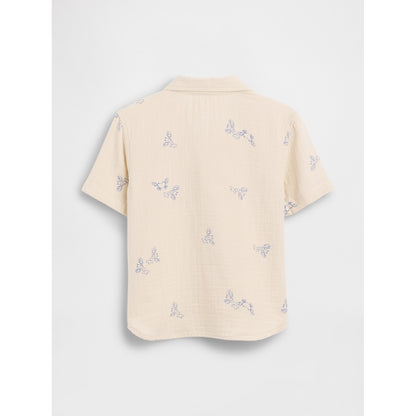 Toddler & Cotton Gauze Print Polo Shirt Shirt